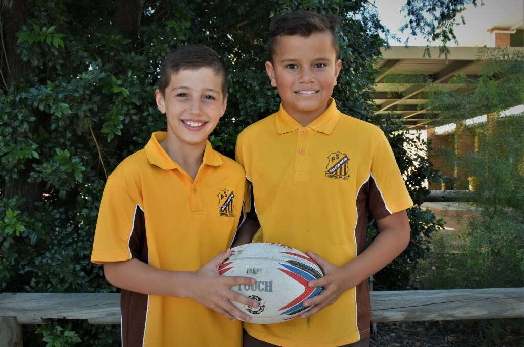 STARS: Kai Baker (left) and Tipi Paniora (right) are preparing for the NSW U11's Rugby League Championships to be held mid June. 