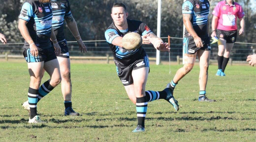 FORMER CLUB: Jake Hawkins guided Port Macquarie Sharks to a memorable showdown victory over Porty City in the 2018 Group 3 season decider.