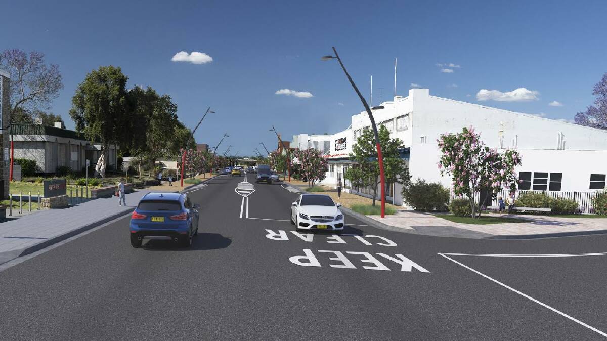 MOVING FORWARD: Artists impression of the Town Centre Upgrade Stage 2 on John Street looking towards Campbell Street.