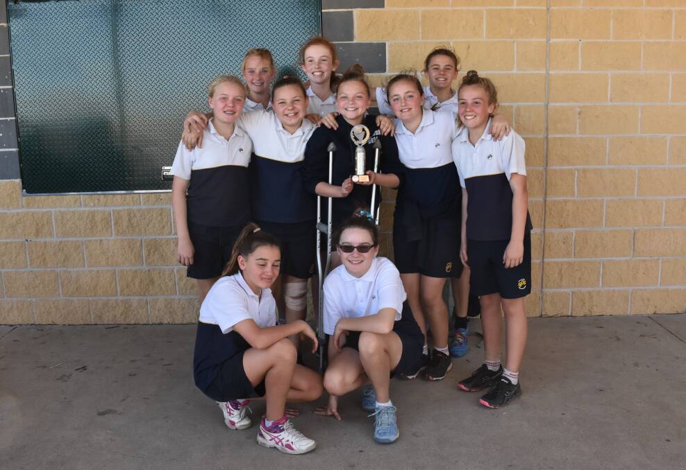 OPEN GIRLS' POOL B WINNERS: Singleton Public Red defeated Muswellbrook South (29-1), St Paul's, Rutherford (17-5), St Joseph's, Denman (17-4) and St Patrick's, Lochinvar (11-2).