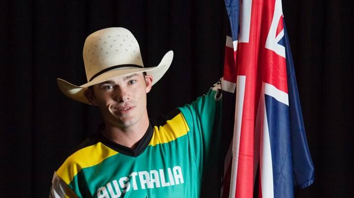 NATIONAL CHAMPION: Cody Heffernan represented Team Australia at the PBR (Professional Bull Riders) Global Cup in Texas. This came just two weeks after the Singleton star claimed another ABCRA national title. (Photo supplied)