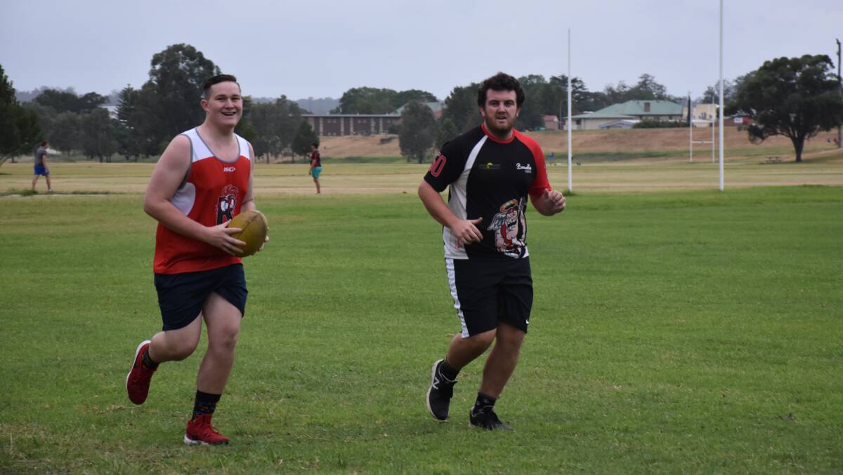 FLASHBACK: Singleton Roosters pictured returning to the training track in January this year.