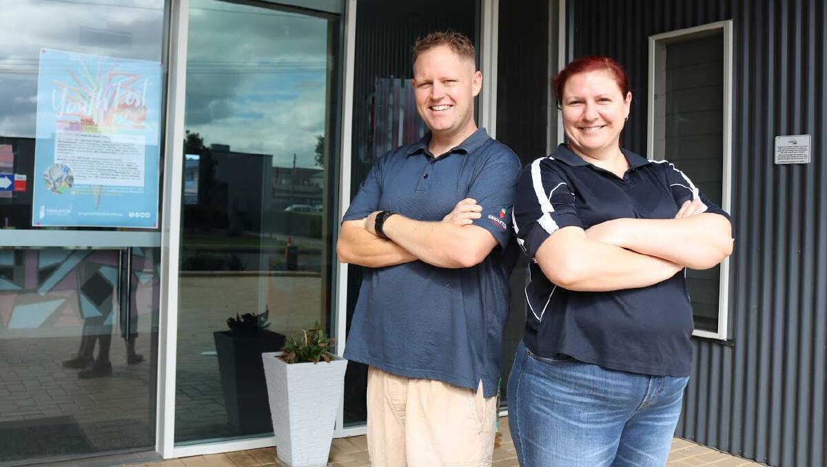 DREAM TEAM: Hayden Moore and Loren Arnott from Singleton Youth Venue are gearing up for this weekends Youth Fest  Teens in 19 as the curtain raiser for the Singleton Festival.