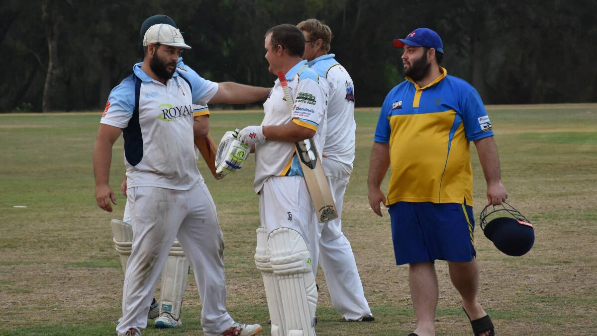 THE UPSET: Creeks recruit Owen Daley pictured moments after his side's upset victory over minor premier PCH.