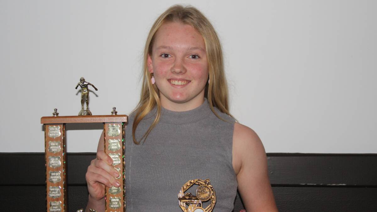 SUCCESS STORY: Alix O'Bryan came home with many awards as well as the club's 13 years girl 50m Breaststroke record (now 39.53).