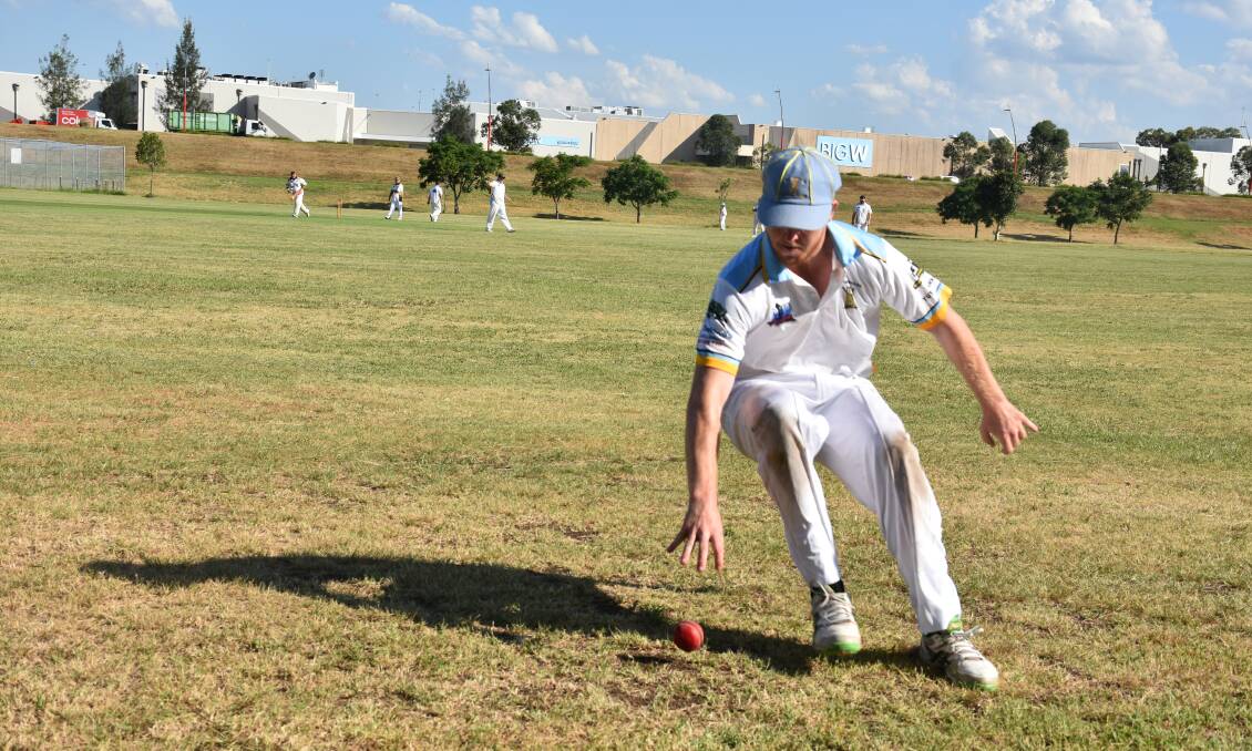 BAGGY BLUE: Lachlan Charnock pictured for Creeks in the club's SDCA T20 clash with JPC earlier this year. He was in consideration for the Argus' top ten players list.