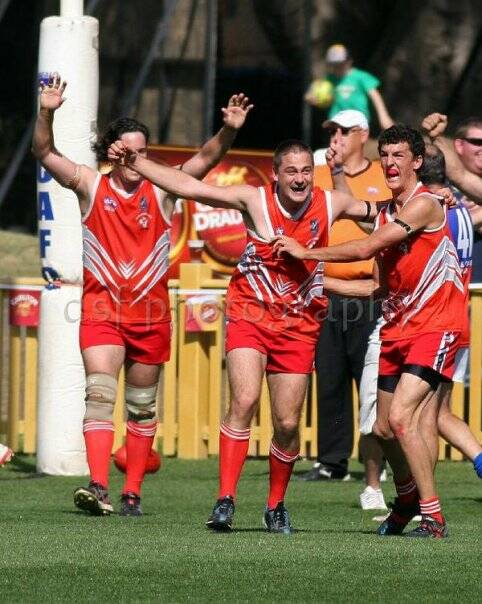 FLASHBACK: Richard Wilkes and Sam Brasington continue to play for the Singleton Roosters' senior side ten years after their famous 2009 grand final victory.