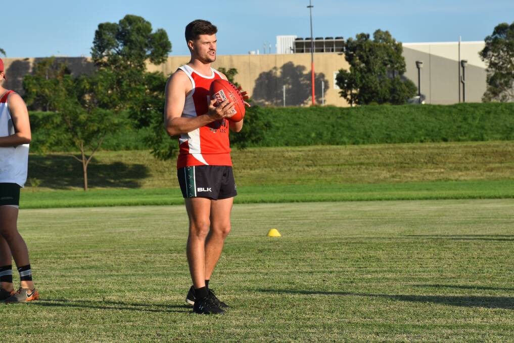 NEXT TO DEBUT: New Singleton Roosters playing coach Jed Ellis Cluff now awaits his AFL Black Diamond Cup senior debut.