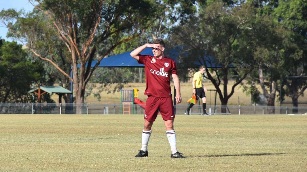 THE RECRUIT: Striker quarter Jordan Phelan, Joe Civello, Hayden Nichols and Jackson Cox may have been absent yet new recruit Jake Barner was able to register the game's opening goal.