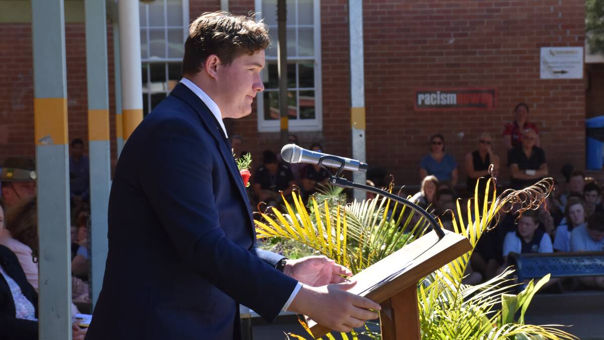 Singleton High School welcomed distinguished guests from across the region to join students for the school's Remembrance Day service on Friday morning.