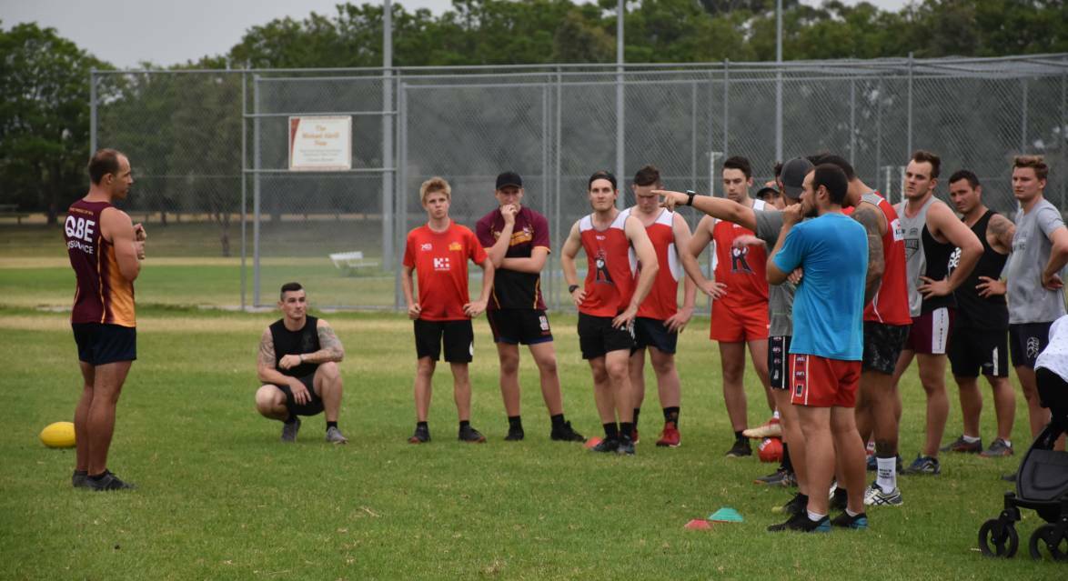 THE LEADER: Singleton Roosters' coach Andrew Scott once played in the NEAFL, Queensland's highest standard of AFL, for the Mt Gravatt Kanagaroos.