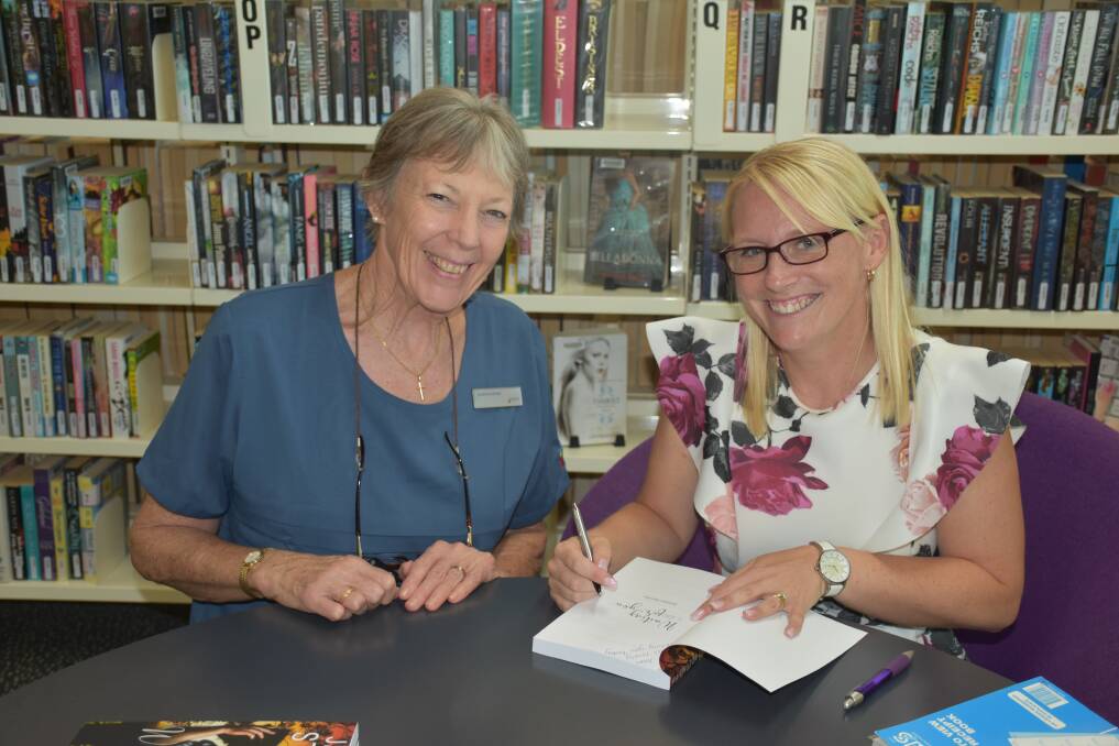 MEET AND GREET: Singleton Public Library's Joanne Ingram with Jasmine Stevens.