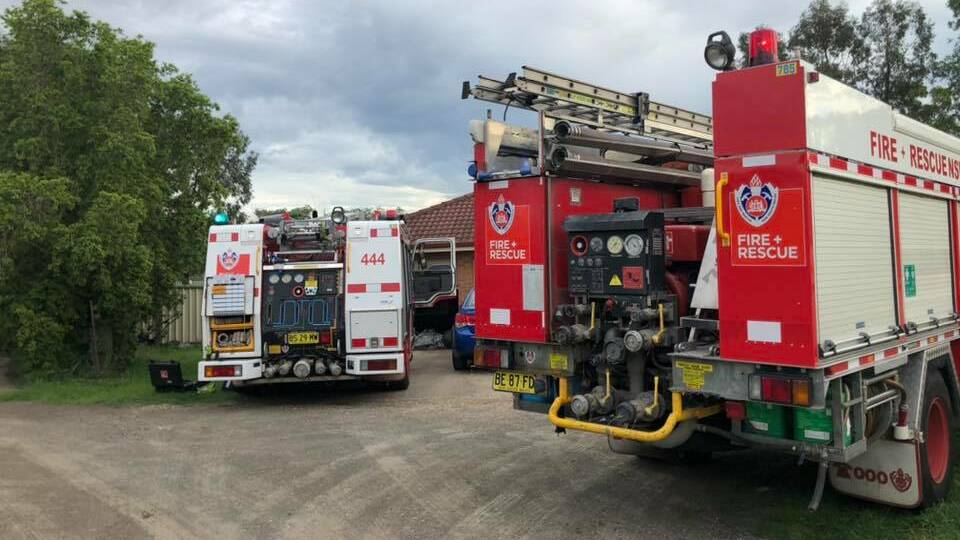 ON THE SCENE: Singleton 444 Fire and Rescue members attended a house fire at Darlington on Wednesday morning. (Photo supplied)