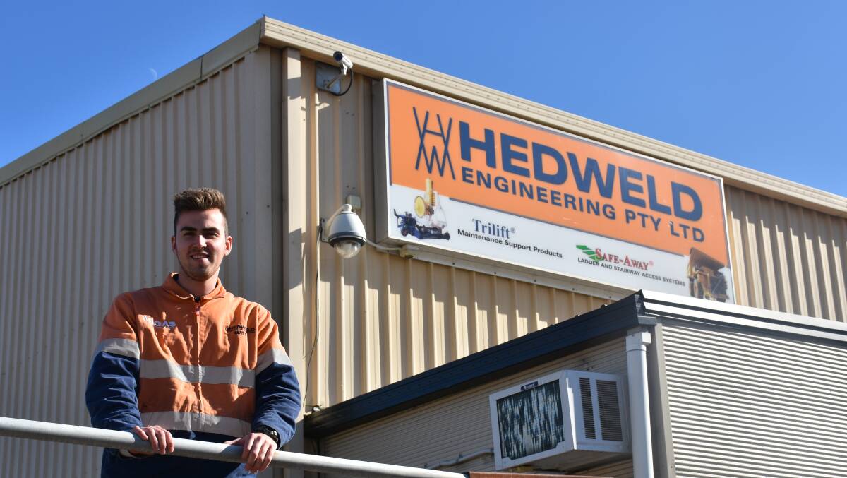 THE FUTURE: Hedweld's Matt Schreiber has revealed that he would like to the follow the steps of his current leader Terry Sinclair (Hedweld's Supply Chain Manager) in the long term future.