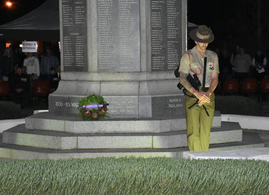 DAWN SERVICE: Singleton locals gathered as one at Burdekin Park this morning to remember those who paid the ultimate sacrifice.