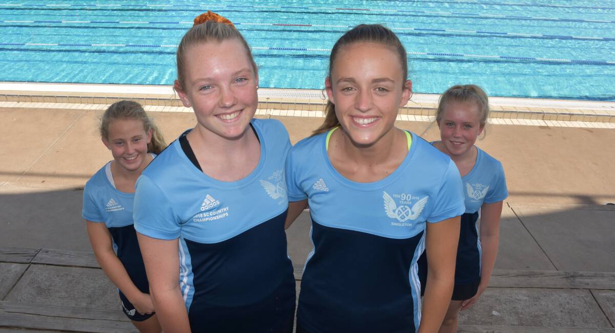 REMEMBER THESE FACES: Singleton's Mackenzie Gray, Alix O'Bryan, Alice Small and Jemma Earnshaw are ready to compete in Sydney this weekend. Go for gold girls!
