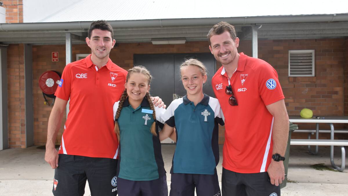FUTURE STARS: Singleton juniors Molly Thomas and Chloe Jones guided St Catherine's to the NSW state final of the Paul Kelly Cup last year.
