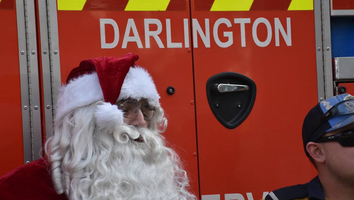 SPOTTED: Santa Claus will join the Darlington RFS team this evening for the first of nine lolly runs from November 29 to December 24.