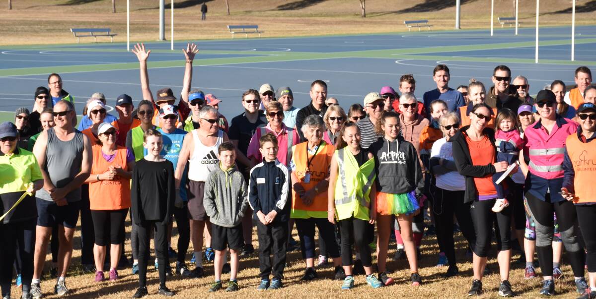 PARTY TIME: Singleton Parkrunners celebrated their fifth anniversary this morning.