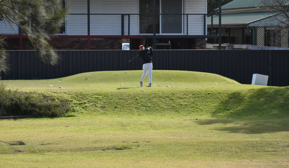 Talented junior golfers from across the region are braving wild winds this morning while competing at the Singleton Junior Open.