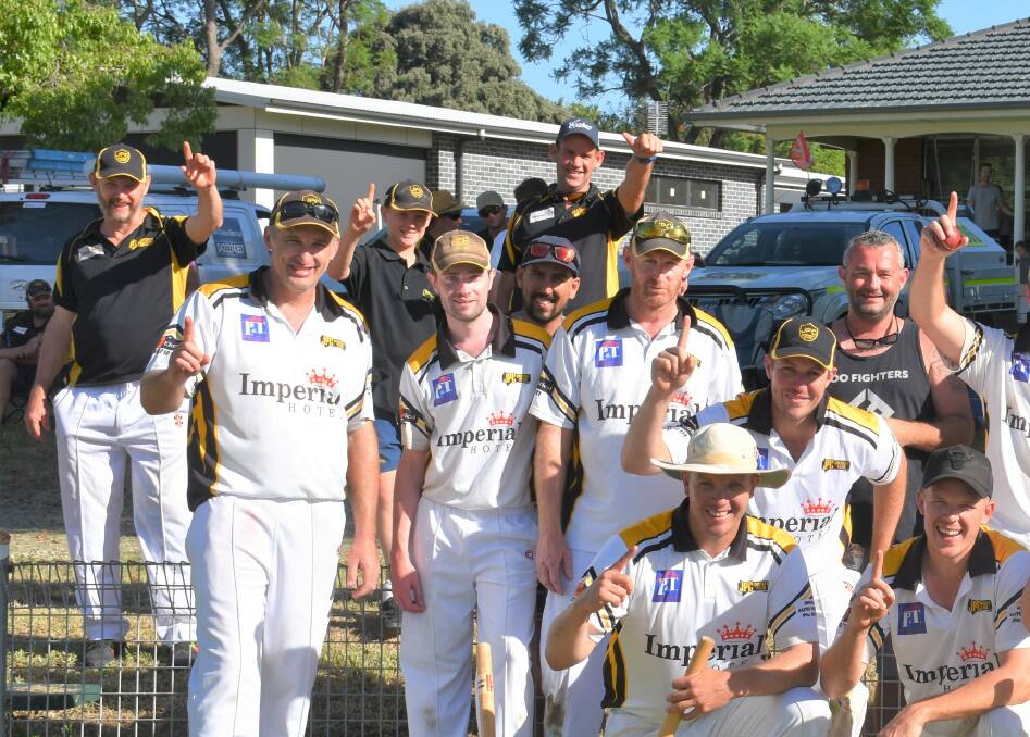 WELCOME TO THE CLUB: JPC stalwart Gregg Dann celebrated his first hat-trick on Saturday in his second grade side's victory over Creeks.