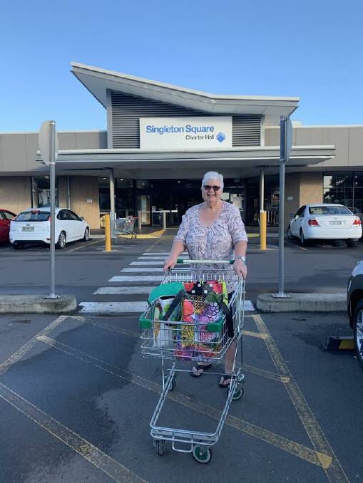ELDERLY HOUR: Denise Paul, 69, was one of the many happy customers who enjoyed elderly hour at Singleton's Woolworths supermarket this morning.