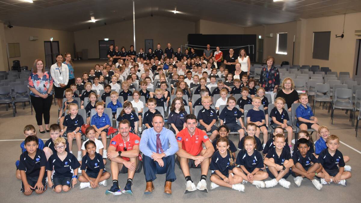 Hundreds of primary school students from around Singleton had a chance to meet their sporting heroes this morning as part of the 2019 AFL community camp initiative.