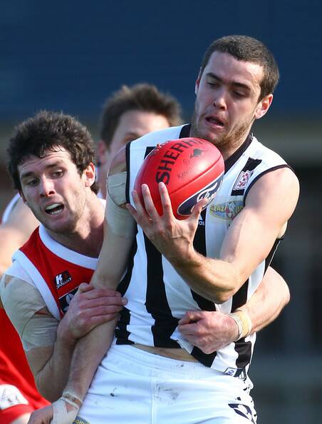 Scott Reed (Killarney Vale) pictured playing for Collingwood VFL in 2010