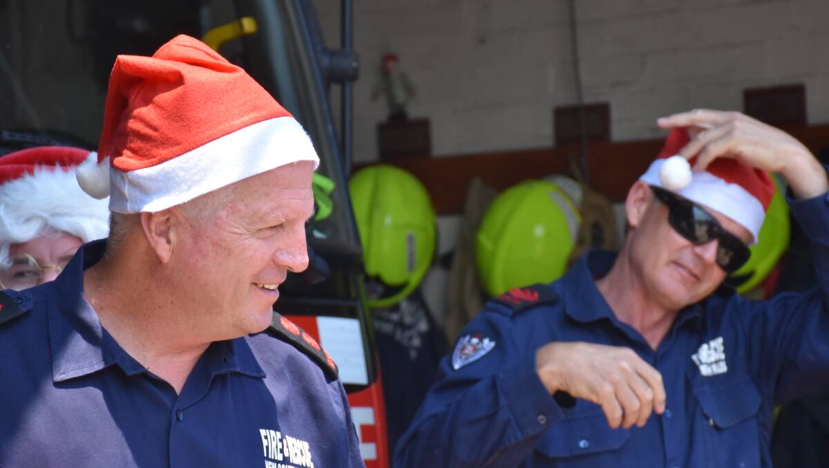 FESTIVE SEASON: The Singleton 444 Fire and Rescue team captain Bruce Ambrose pictured on Wednesday.