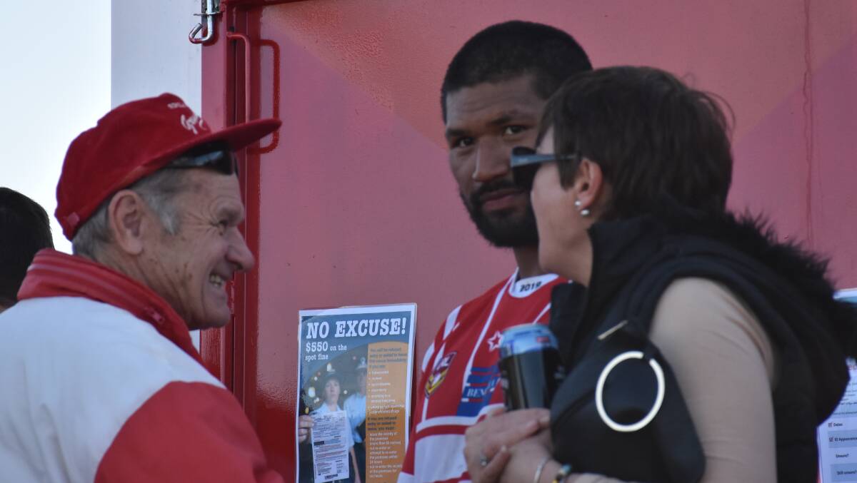 THE MARQUE RECRUIT: Frank Paul Nu'uausala pictured after the match.