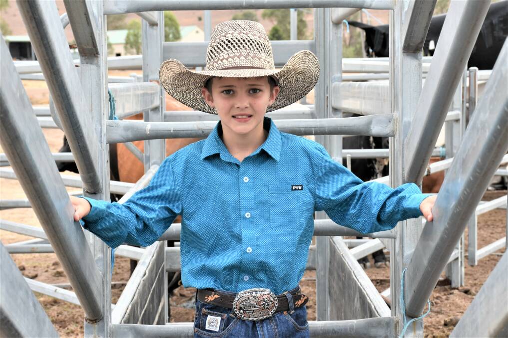 RISING STAR: Junior cowboy Logan George will take on the nation's best in Tamworth on Friday and Saturday.