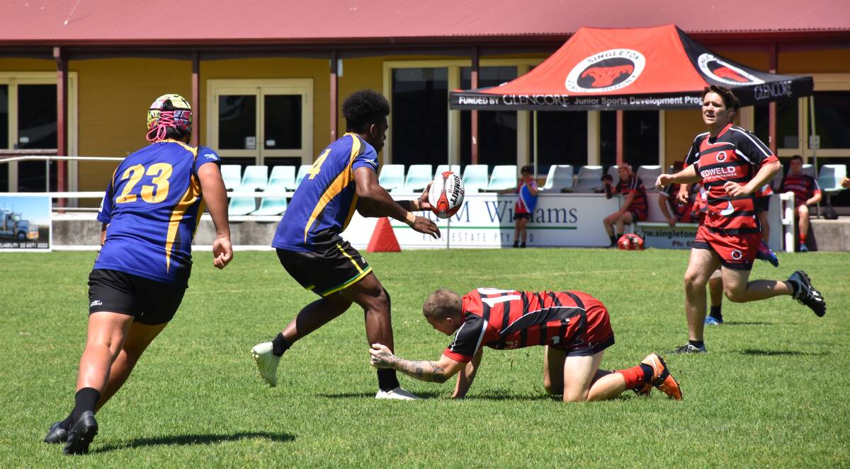 IN ACTION: Southern Beaches played off against Singleton in a summer tournament. The two will now finish the NHRU Premier 1 season in the bottom of the table clash this Saturday..