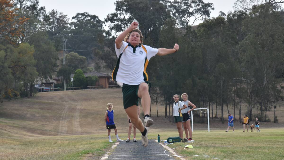 SOARING SAXON: Athlete Saxon Lorenz was crowned the NSW CIS athlete of the meet in Sydney after claiming a gold medal (long jump), three silver (triple jump,100m hurdles and high jump) and two bronze (javelin and 200m).