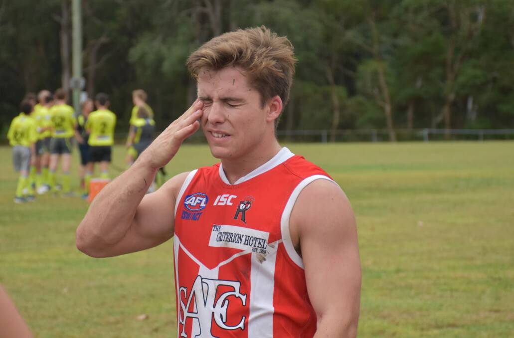 NEW ROOSTER: AFL Canberra recruit James Colmer pictured on Saturday.