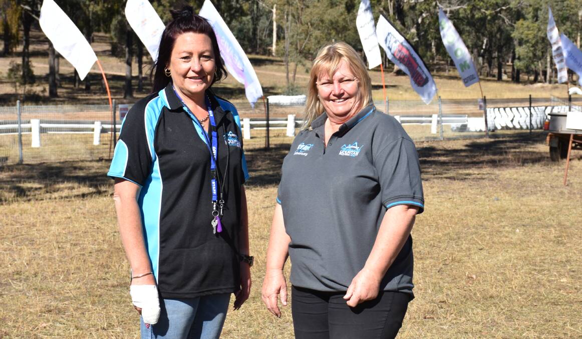 THE ORGANISERS: Kylie Eveleigh (Hunter Valley Off Road Racing Association president) and Jan Hedley (assistant secretary).