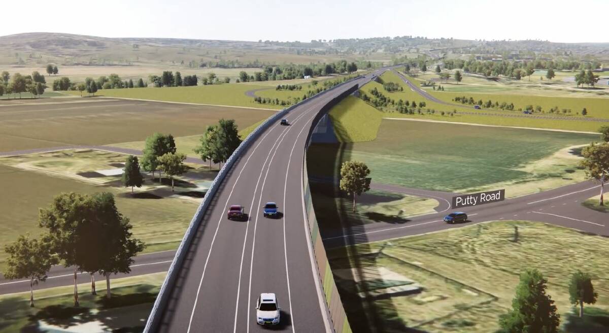 NEW CHANGE: Only southbound motorists will be able to access Putty Road directly from the new planned Singleton Bypass. Motorists heading towards Muswellbrook (pictured) will not be able to access Putty Road.