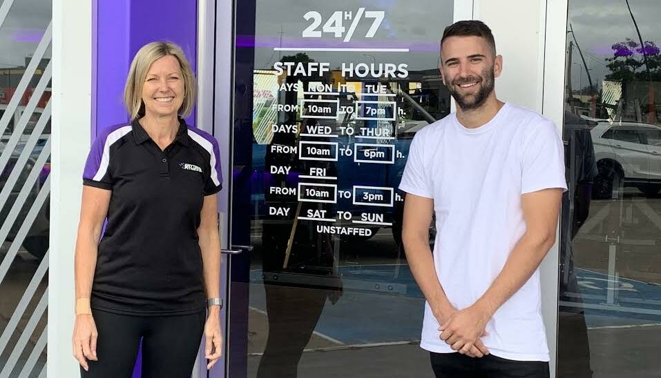 KEEPING POSITIVE: Anytime Fitness Singleton manager Kathy Edwards and owner Trent Ellison remain positive despite the nation's closure of all gyms. This afternoon's historic measure comes only six days after their centre re-opened from a two week renovation.