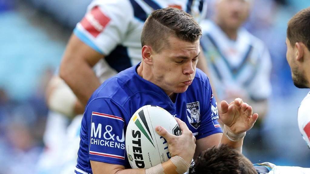 SELECTED: Former Singleton Greyhound Kerrod Holland will line up in this Saturday's historic NRL trial match for the Canterbury Bulldogs against the Sharks at Port Moresby.