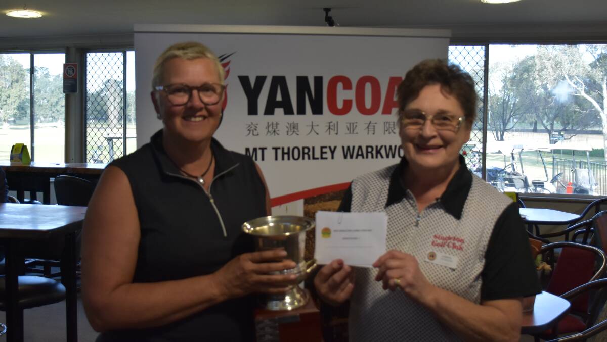 WINNER: Muswellbrook based golfer Kim Robinson takes out the Singleton Ladies Open title adding to her long list of golfing achievements.