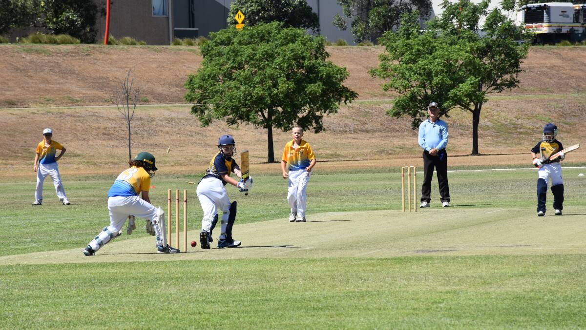 KNOCKING OFF THE BAILS: Singleton's Cook Park 2 and 3 played host to the Greater Hunter under-12 T20 cricket tournament on Sunday.
