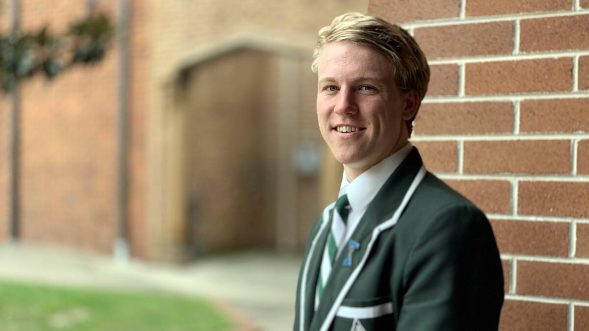 THE DUX: Singleton teenager Elliott Earnshaw has been declared the dux of Sydney's Trinity Grammar School for 2019.