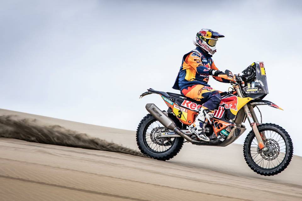 ONE STAGE TO GO: Former Singleton sports star Toby Price leads the Dakar Rally after finishing fifth in the penultimate stage this morning. (Photo supplied by Toby Price Racing)