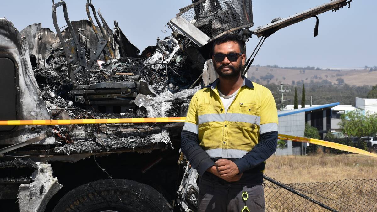 AFTERMATH: Truck driver Navonkar Singh has called Australia home since 2006. He was originally born in Amritsar, India.
