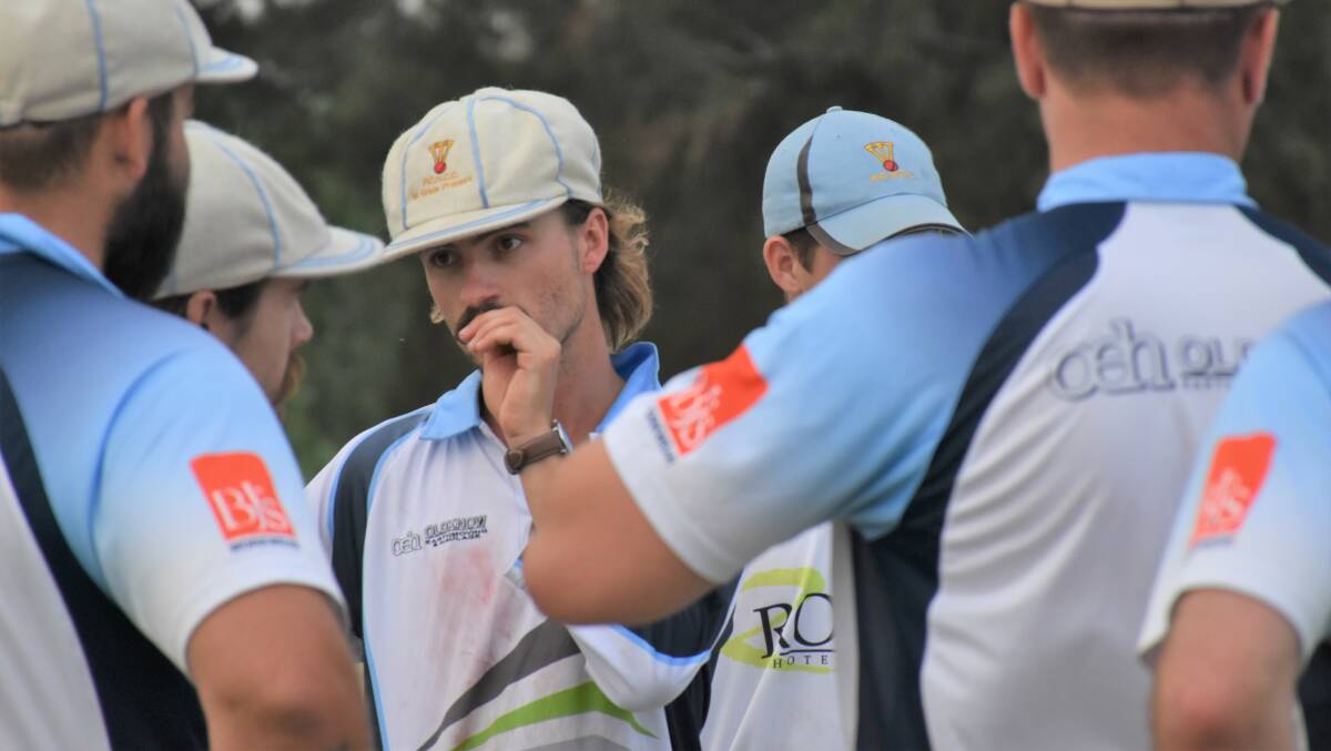DEFEATED: PCH captain Jackson Cox pictured moments before his reigning SDCA first grade premiership line up faced its first defeat for the 2019/20 season.