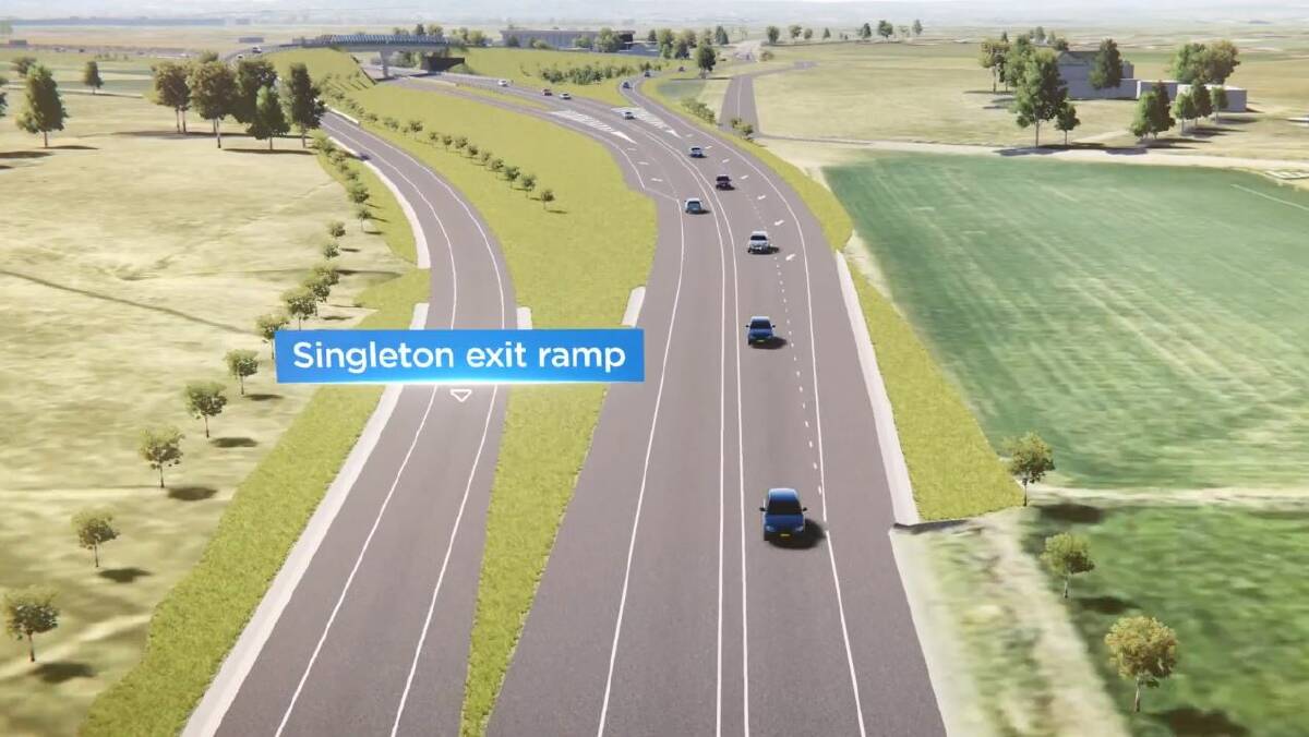 NEW LOOK: Entering the south side of Singleton in the new plan.