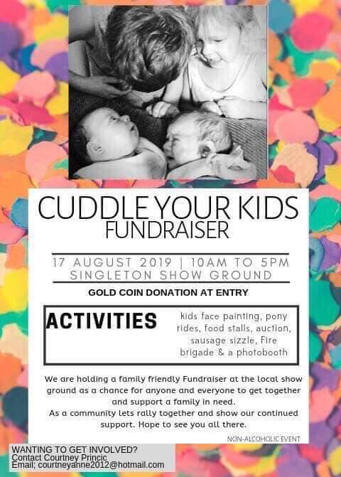 CUDDLE YOUR KIDS: The highly anticipated fundraiser takes place this Saturday at the Singleton Showground.