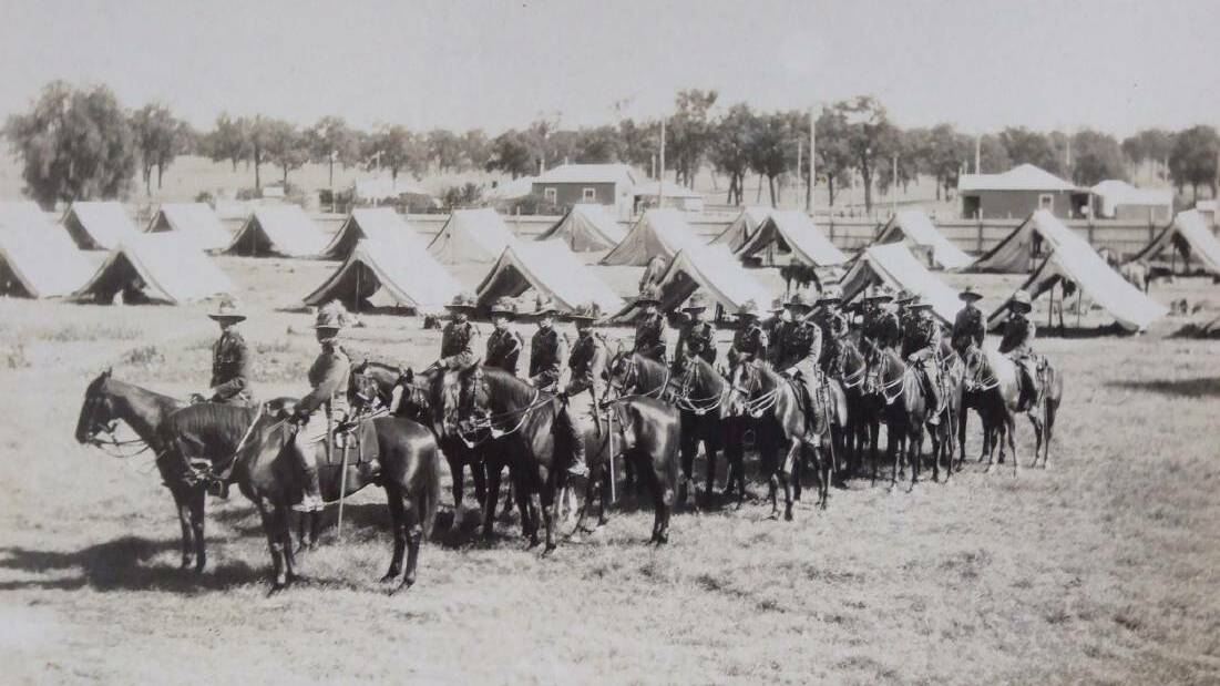 TRAINING BASE: Australian soldiers pictured training at the site in the late 1930s. (PHOTO SUPPLIED)