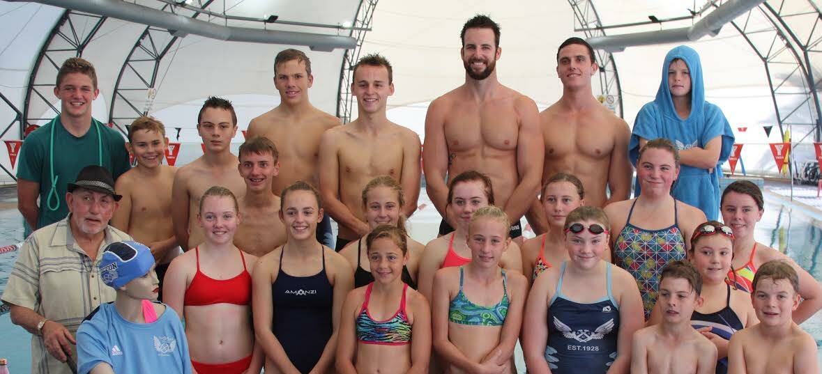 STAR POWER: James Magnussen was made welcome by the Singleton Amateur Swimming Club on May 19, 2019.