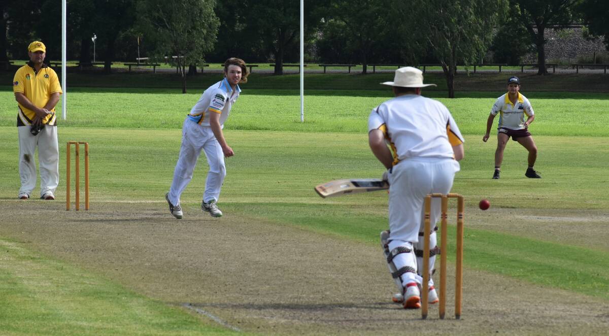 SECOND GRADE: Lachlan Charnock pictured in action for Creeks against Valley.