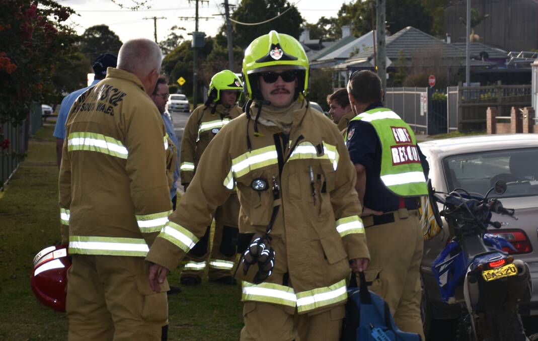 EMERGENCY SERVICES: Fire authorities were on the scene moments after the collision following a grueling day in Singleton. 
